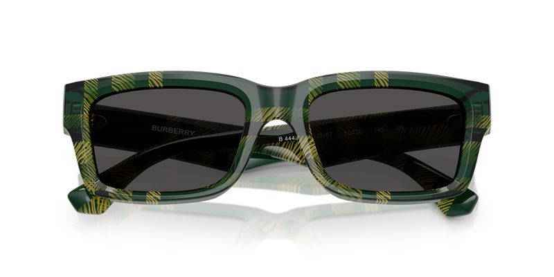 Burberry BE4443 in Check Green / Dark Grey (412587) - Alternate View