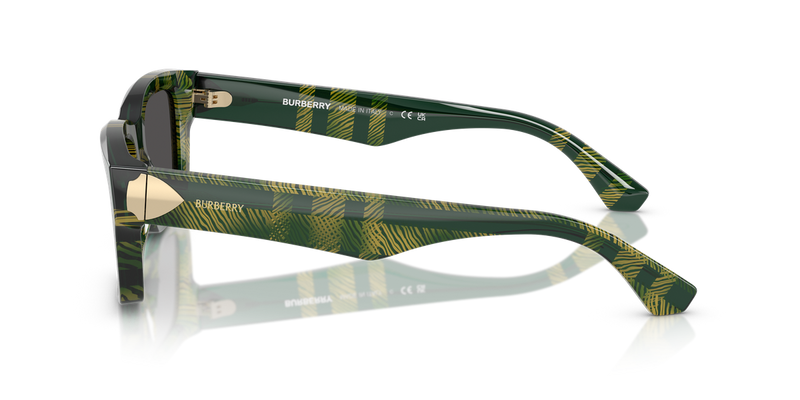 Burberry BE4443 in Check Green / Dark Grey (412587) - Alternate View