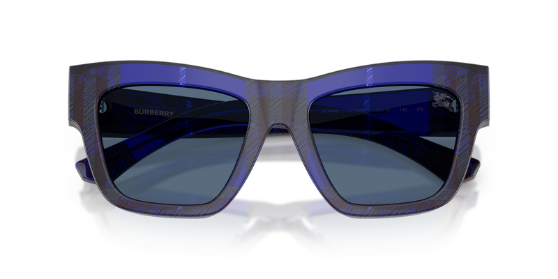 Burberry BE4449 in Check Blue / Dark Blue (411480) - Alternate View