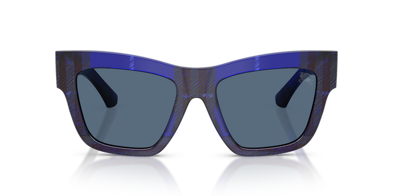 Burberry BE4449 in Check Blue / Dark Blue (411480) - Alternate View
