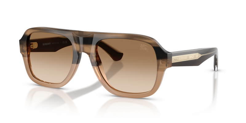 Burberry BE4478 in Striped Beige / Brown Gradient (420789) - Alternate View
