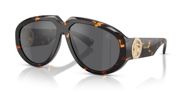 Burberry BE4479U in Yellow Havana / Grey Mirror Silver (41066G) - Front View