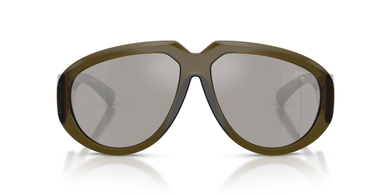 Burberry BE4479U in Green / Light Grey Mirror Silver (41946G) - Alternate View