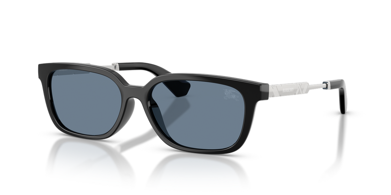 Burberry BE4481D in Black / Dark Blue Polarized (30012V) - Front View