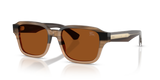 Striped Beige / Dark Brown (420773)