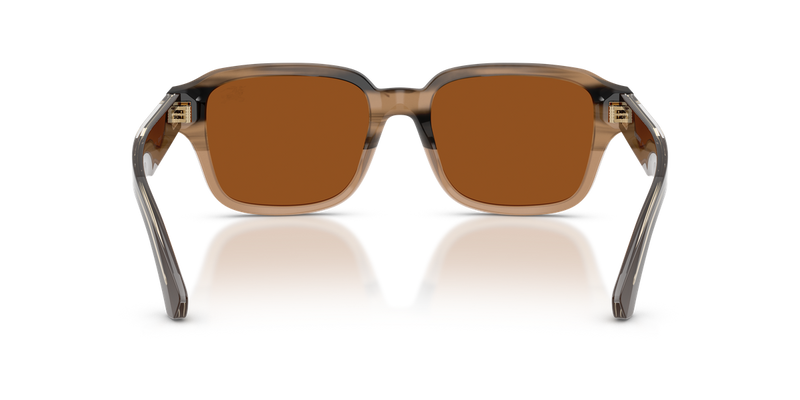 Burberry BE4484F in Striped Beige - Temple Detail