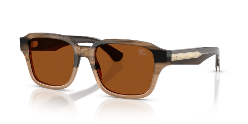 Burberry BE4484 in Striped Beige / Dark Brown (420773) - Front View
