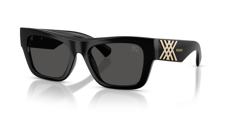 Burberry BE4490U in Black / Dark Grey (300187) - Front View