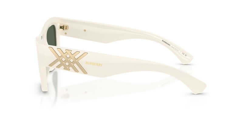 Burberry BE4490U in White / Dark Green (421871) - Alternate View