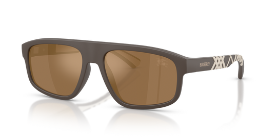 Burberry BE4501U - Matte Brown / Brown Mirror Bronze (4234F9)