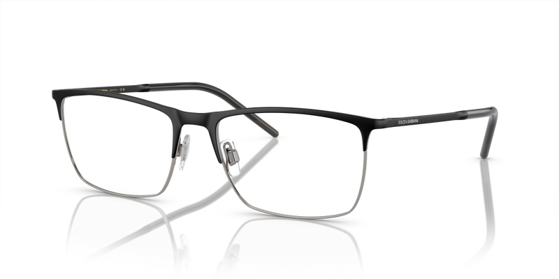 Dolce & Gabbana DG1309 in Matte Black/Gunmetal / Demo Lens (1277) - Front View