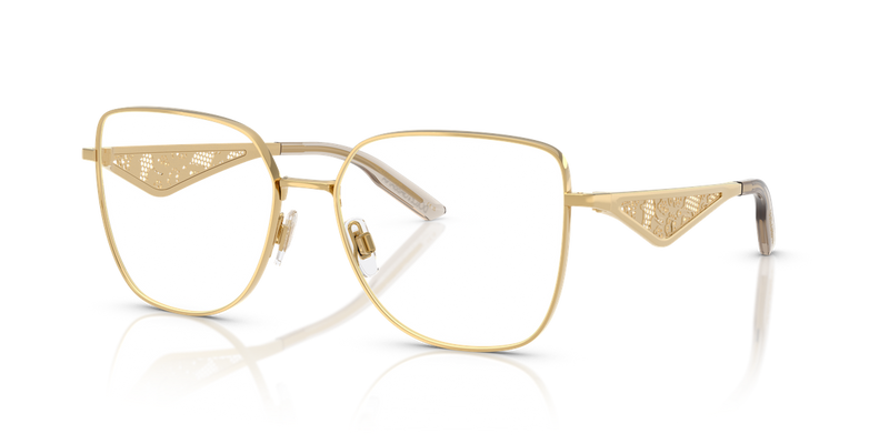Dolce & Gabbana DG1358 in Gold / Demo Lens (02) - Front View