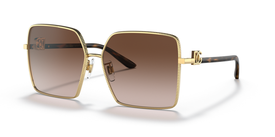 Dolce & Gabbana DG2279 - Gold / Gradient Brown (02/13)