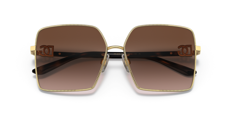 Dolce & Gabbana DG2279 in Gold / Gradient Brown (02/13) - Side View