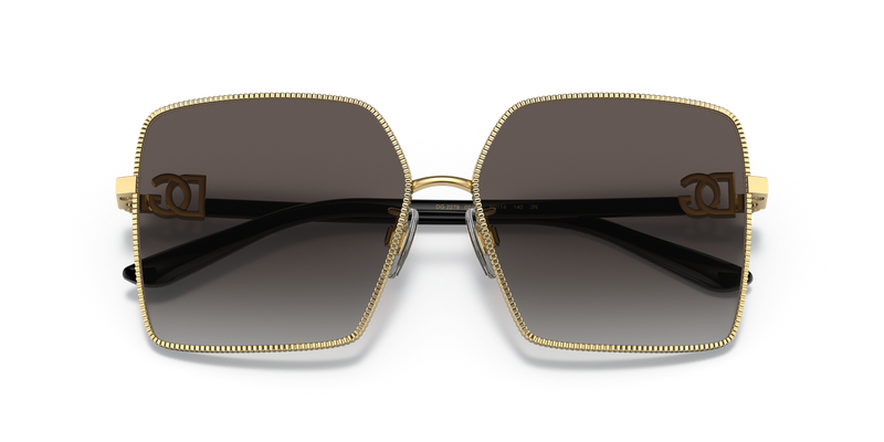 Dolce & Gabbana DG2279 in Gold / Light Grey Gradient Black (02/8G) - Alternate View