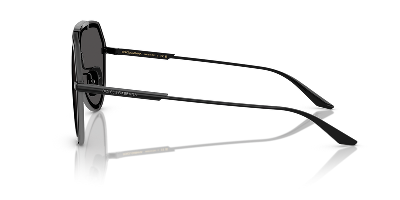 Dolce & Gabbana DG2309 in Black / Dark Grey (01/87) - Back View
