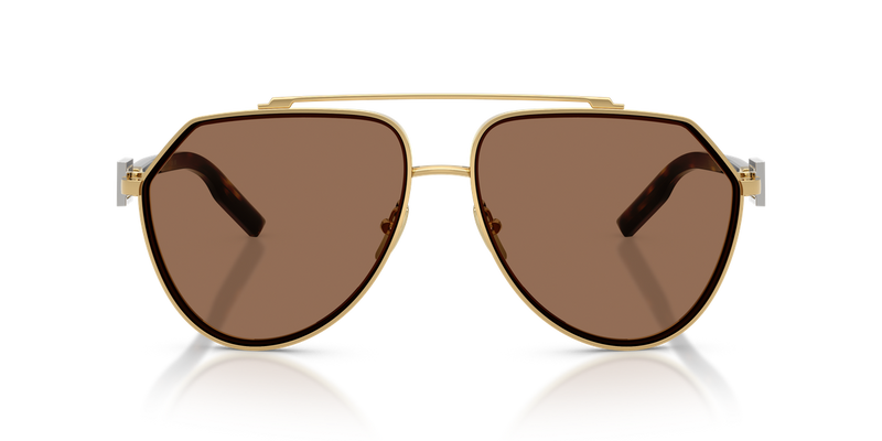 Dolce & Gabbana DG2315 in Gold / Dark Brown (02/73) - Alternate View