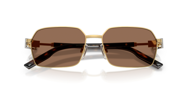 Dolce & Gabbana DG2316 in Gold / Dark Brown (02/73) - Side View