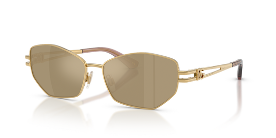 Dolce & Gabbana DG2338 - Gold / Clear Mirror Real Yellow Gold (02/03)