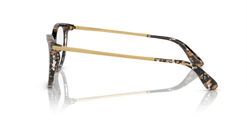 Dolce & Gabbana DG3258 in Cube Black/Gold / Demo Lens (911) - Alternate View