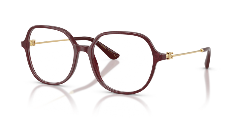 Dolce & Gabbana DG3364 in Bordeaux / Demo Lens (3442) - Alternate View
