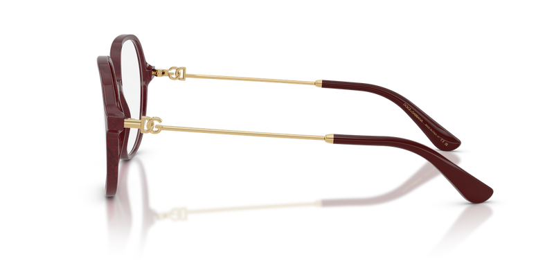 Dolce & Gabbana DG3364 in Bordeaux / Demo Lens (3442) - Alternate View
