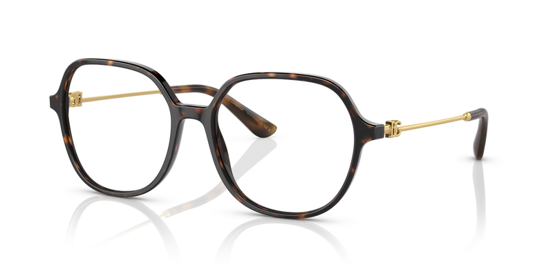 Dolce & Gabbana DG3364 in Havana / Demo Lens (502) - Alternate View