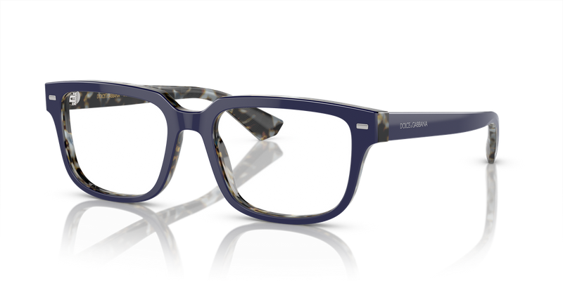 Dolce & Gabbana DG3380 in Blue On Blue Havana / Demo Lens (3423) - Alternate View
