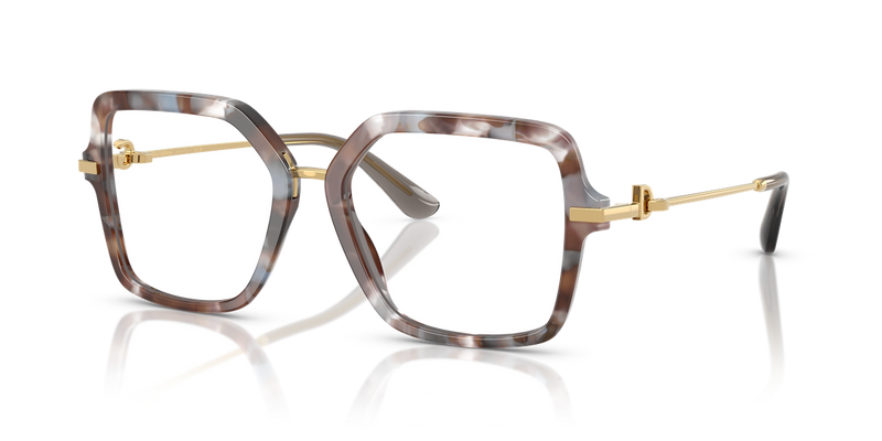Dolce & Gabbana DG3396 in Havana Grey / Demo Lens (3445) - Front View