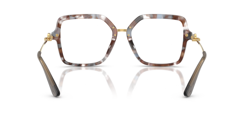 Dolce & Gabbana DG3396 in Havana Grey / Demo Lens (3445) - Temple Detail