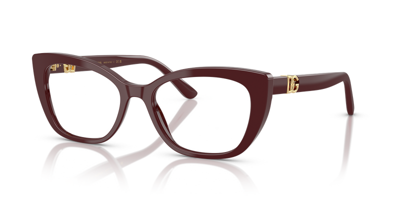 Dolce & Gabbana DG3398 in Bordeaux / Demo Lens (3091) - Front View