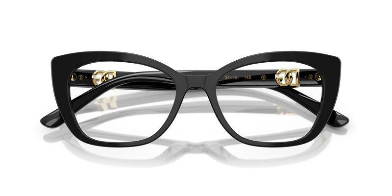 Dolce & Gabbana DG3398 in Black / Demo Lens (501) - Alternate View
