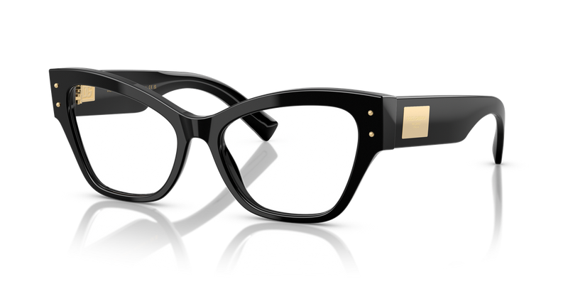 Dolce & Gabbana DG3404 in Black / Demo Lens (501) - Front View
