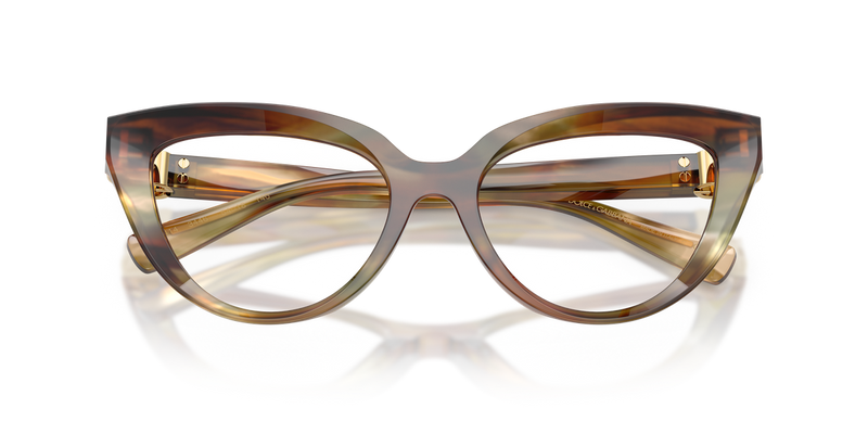 Dolce & Gabbana DG3414 in Striped Ochre / Demo Lens (3446) - Alternate View