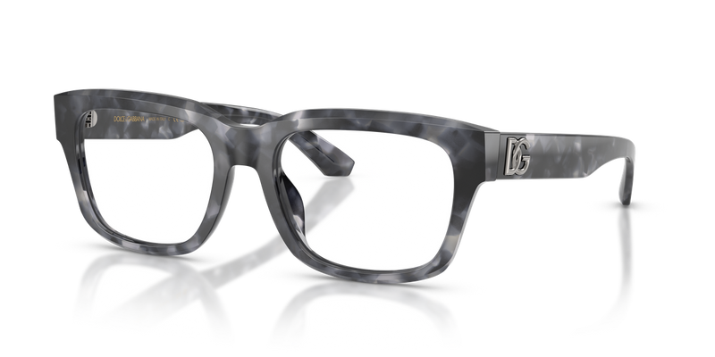 Dolce & Gabbana DG3416 in Grey Havana / Demo Lens (3445) - Front View