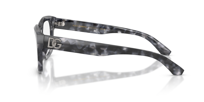 Dolce & Gabbana DG3416 in Grey Havana / Demo Lens (3445) - Back View