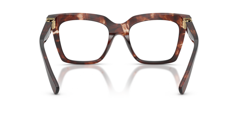 Dolce & Gabbana DG3417 in Dark Red Havana / Demo Lens (3222) - Temple Detail