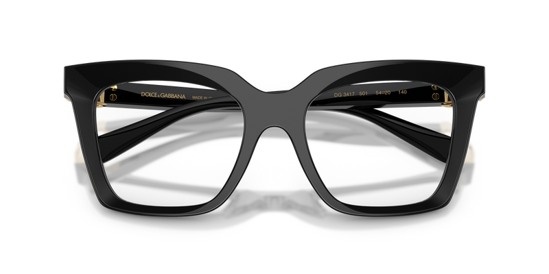 Dolce & Gabbana DG3417 in Black / Demo Lens (501) - Alternate View