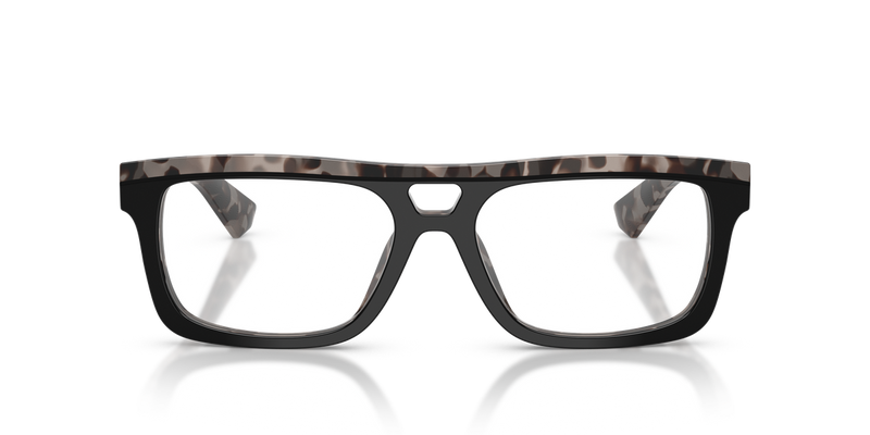 Dolce & Gabbana DG3431 in Black On Grey Havana / Demo Lens (3403) - Alternate View