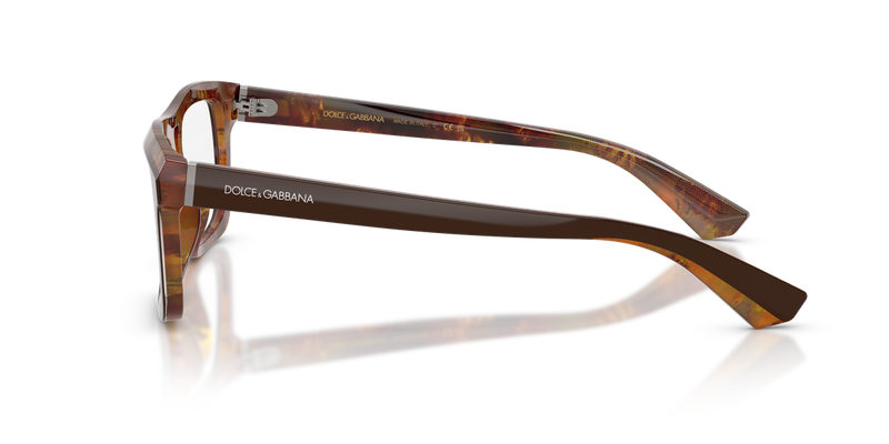 Dolce & Gabbana DG3431 in Top Brown/Pearl Gold & Brown / Demo Lens (3456) - Alternate View