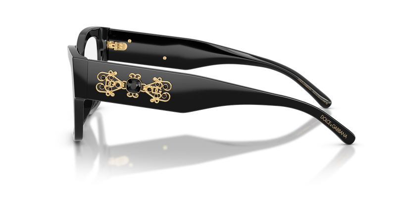 Dolce & Gabbana DG3435B in Black / Demo Lens (501) - Alternate View