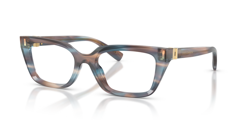 Dolce & Gabbana DG3436 in Striped Blue / Demo Lens (3448) - Alternate View