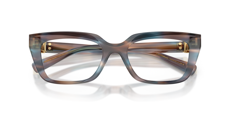 Dolce & Gabbana DG3436 in Striped Blue / Demo Lens (3448) - Alternate View
