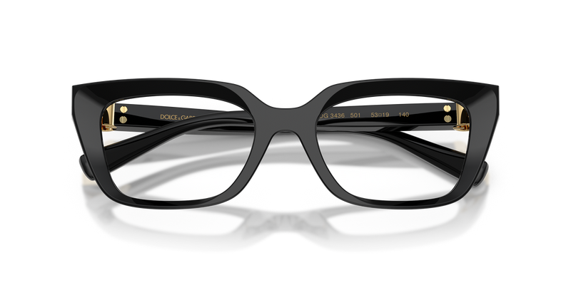 Dolce & Gabbana DG3436 in Black / Demo Lens (501) - Alternate View