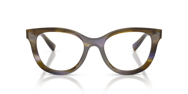 Dolce & Gabbana DG3437 in Striped Olive / Demo Lens (3447) - Alternate View
