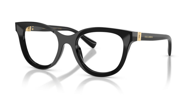 Dolce & Gabbana DG3437 in Black / Demo Lens (501) - Alternate View