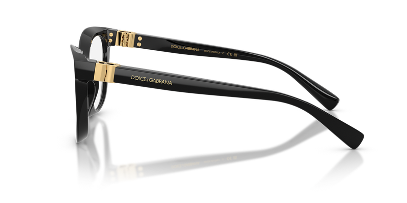 Dolce & Gabbana DG3437 in Black / Demo Lens (501) - Alternate View