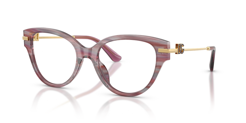Dolce & Gabbana DG3438 in Striped Violet - Alternate View