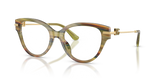 Striped Green Transparent / Demo Lens (3475)