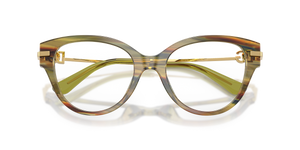 Striped Green Transparent / Demo Lens (3475)